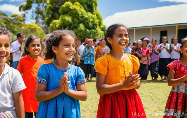 동티모르와 호주 관계 - **Prompt:** "A bustling and brightly lit vocational training center in Timor-Leste. Young Timorese a...